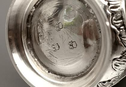 George II Miniature Silver Coffee Pot - John Hugh Le Sage